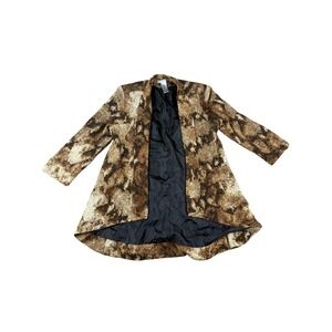 Alberto Makali Snakeskin Print Open Front Blazer Jacket‎ - Size M
